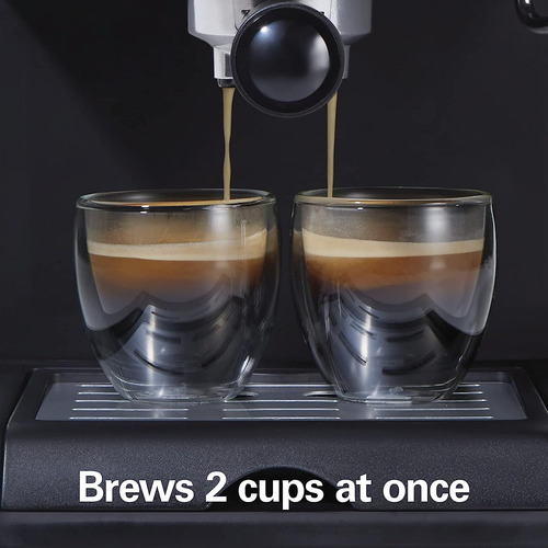 Cafetera Espresso, Hamilton Beach 40715 2 Tazas, Cappuccino,