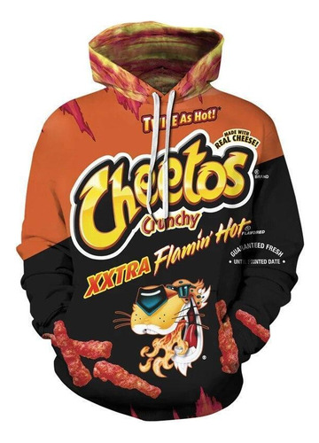 Sudadera Con Capucha Flamin' Hot Cheetos Con Estampado 3d En