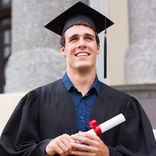 A 8 Piezas Gorra Graduación Con Borla Ajustable For Adultos