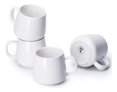 Tazas De Café De Porcelana Teocera, Juego De 4 Tazas De 12 O