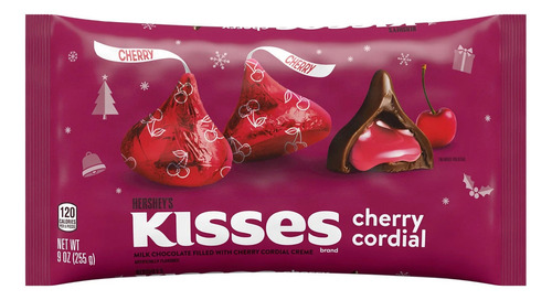 Kisses Cherry Cordial Edicion Navidad 255g Americano