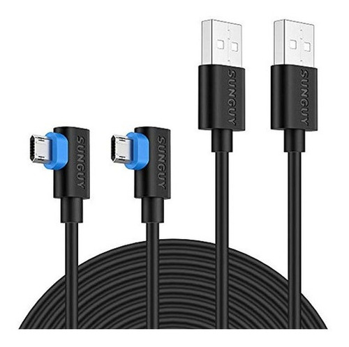 Cable Micro Usb De 90 Grados, Sunguy [2 Pack] Cable Micro Us