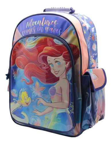 Mochila La Sirenita Disney 18´´ Pulgadas Espalda Cresko 