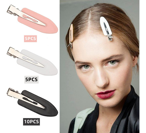Pinzas Para Cabello Sin Doblars Para Mujeres Y Niñas, Clips