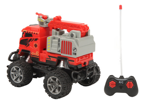 Escalera De Juguete Rc Plastic Fire Truck 1:43, Completament