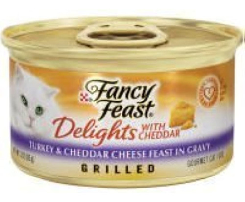 Fancy Feast Purina Pavo Y Queso Cheddar 12 X 3 Oz