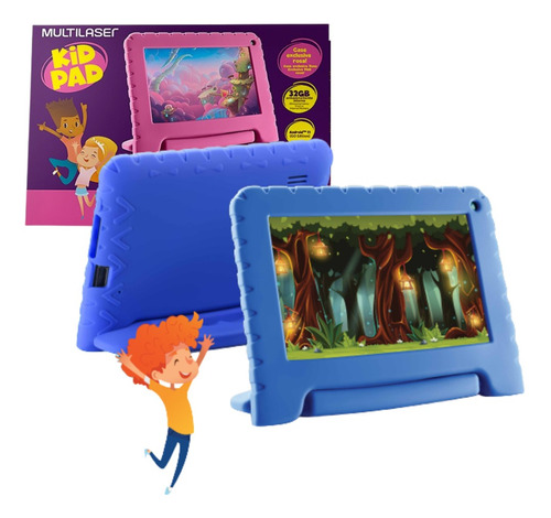 Tablet Para Niños Nb606 7'' 32gb Wi-fi Azul  - Multi