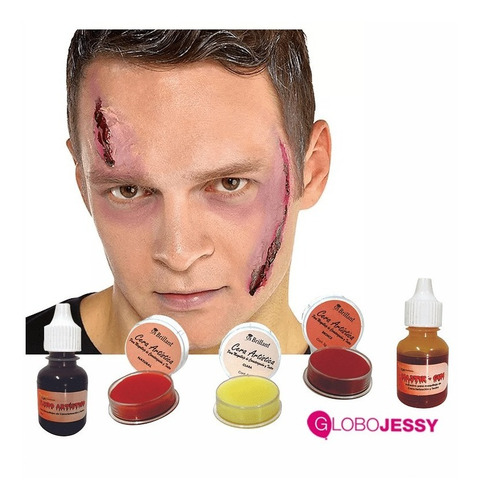 Set De Maquillaje Caracterización Para Halloween, Teatro Etc