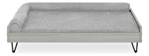 Tailzzz Cama Para Perros De Madera Con Colchón Resistente Al