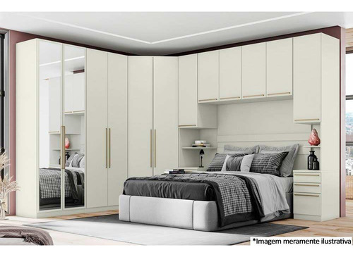 Modulado De Quarto Guarda Roupa Mc04 Seletto C/ 2 Portas C/
