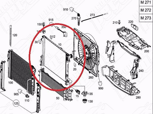 Radiador Água Mercedes E250 Cgi 2009-2011 Original