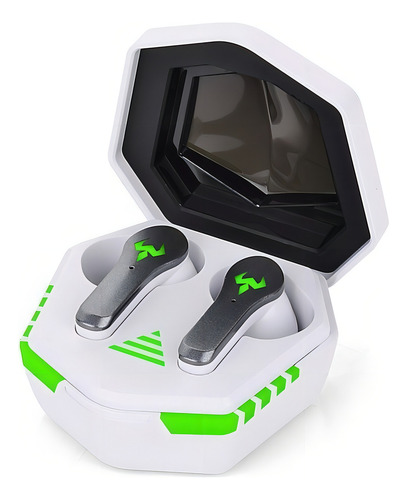 Fone De Ouvido Gamer In-ear Bluetooth 5.0 Com Microfone Gaming Tws Earbuds Altomex A-607 Branco