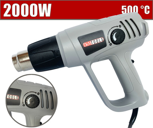 Imagen 3 de 7 de Pistola De Calor Aire Caliente 1500 Wt 2 Temperaturas