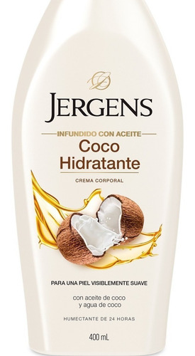 Jergens Crema Corporal Coco Hidratante Piel X 400ml Local