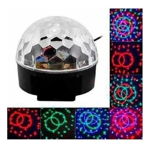 Luz Led Fiesta Domo Astro Bola Luces Rgb Profesional Ritmico