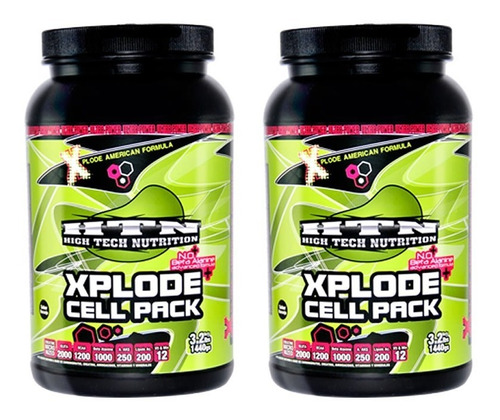 2 Xplode Cell Pack Htn 1.4 Creatina Bcaa Glutamina Vitaminas