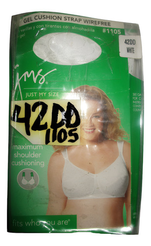 Brassier Blanco Talla 42dd Modelo 1105 Just My Size