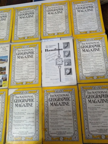 Revistas National Geographic Lote X15 Antiguas Decada 40 50