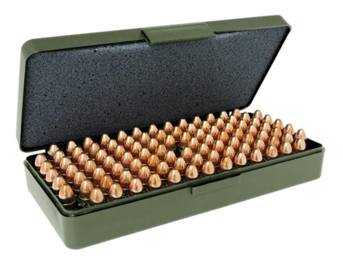 Caixa Porta Munição Retangular M100 Bélica 40 7,65 9mm 380 V