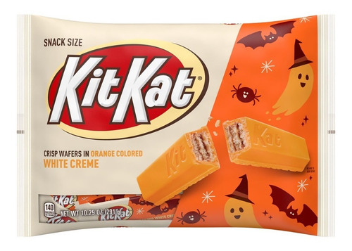 Kit Kat Halloween Chocolate Blanco Naranja Edición Limitada