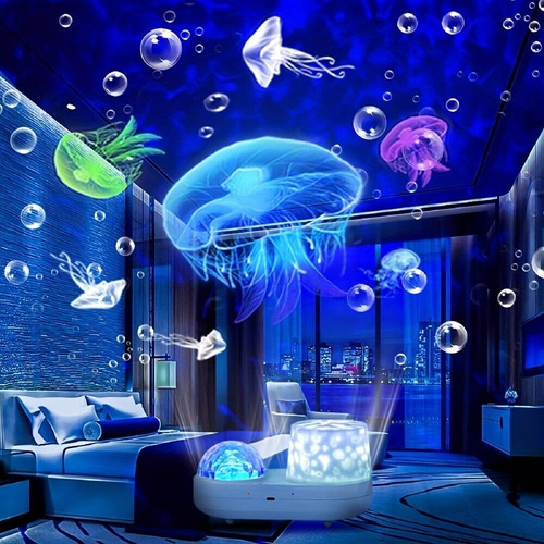 Luz Nocturna Led Ocean Wave Con Rotación De 360°