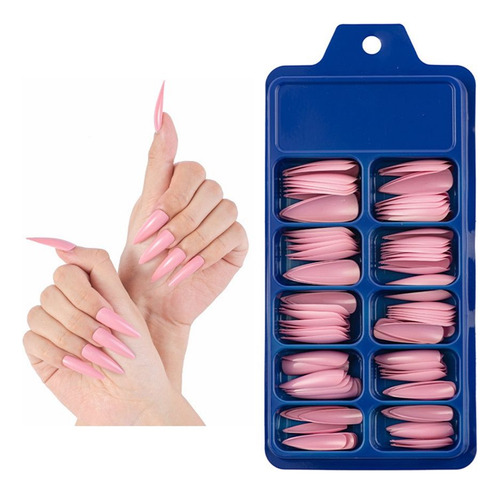 Dicas De Unhas Postiças De Estilete Comprido Diy, Unhas Post