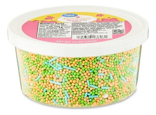 Chispas Y Chochitos Adornar Postres Pascua Bunny Trail 284g
