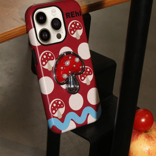 12promax - Rehi Original Design Red Umbrella Mushroom Phone