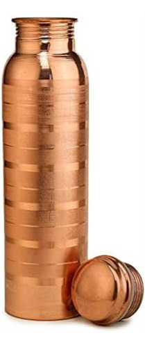Decoasia Botella De Agua De Cobre Puro Premium 1 Lt Extra Gr