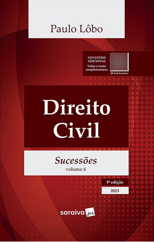 Livro Direito Civil - Sucessões - Vol. 6 - 9ª Edição 2023