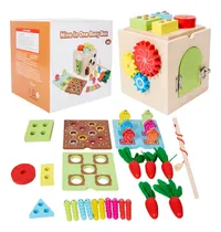 Comprar Cubo Didáctico Multifuncional Encaje 9en1 Madera Montessori