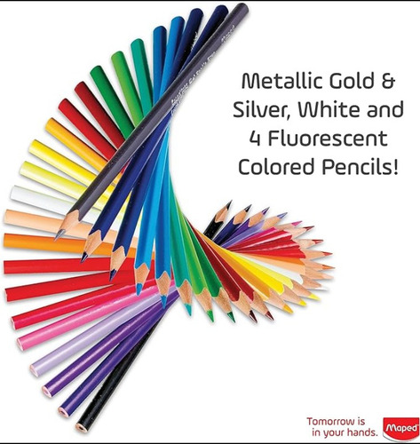 Lapis De Cor Triangular 48 Cores Maped Colorpeps Star