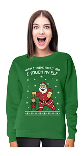 Tstars I Touch My Elf Ugly Christmas Sweater