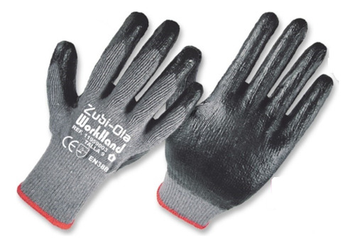 Guante Latex Policotton Work Hand Talla 9 Zubiola