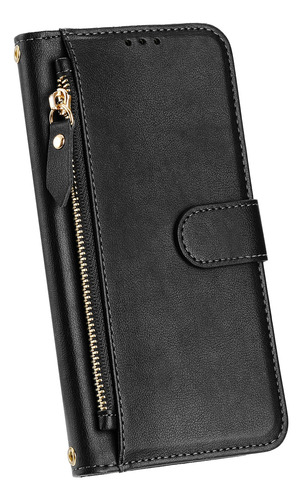 Funda De Piel Con Cierre De Primera Calidad Para Motorola E40, A Prueba De Golpes, Protección De 360°, Cartera, Bloqueo Rfid, Soporte