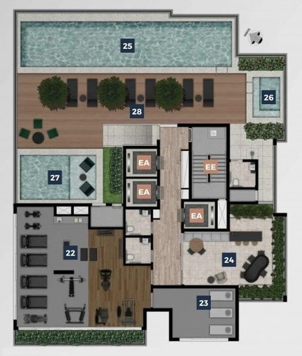 Imagem 26 de 29 de Garden Residencial Para Venda, Santo Amaro, São Paulo - Gd7523. - Gd7523-inc