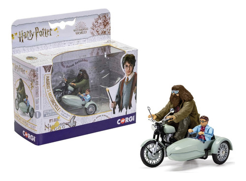 Corgi 1:36 Motocicleta De Hagrid Y Sidecar Con Harry Potter
