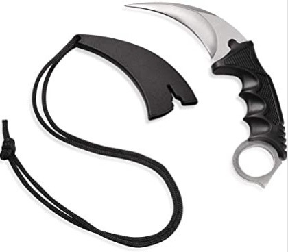 Karambit, Navaja Táctica Con Vaina Y Cordón. Gran Canal. 