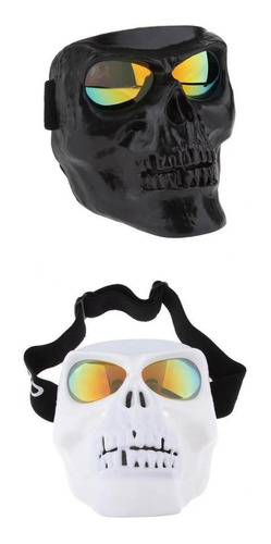 2 Count Moto Goggles Mask Motocross Skull Gafas A Prueba De