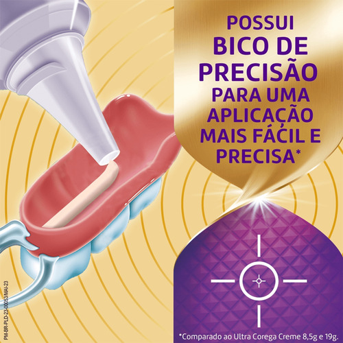 Corega Ultra Máxima Fixação Bloqueio Dentadura Sem Sabor 70g