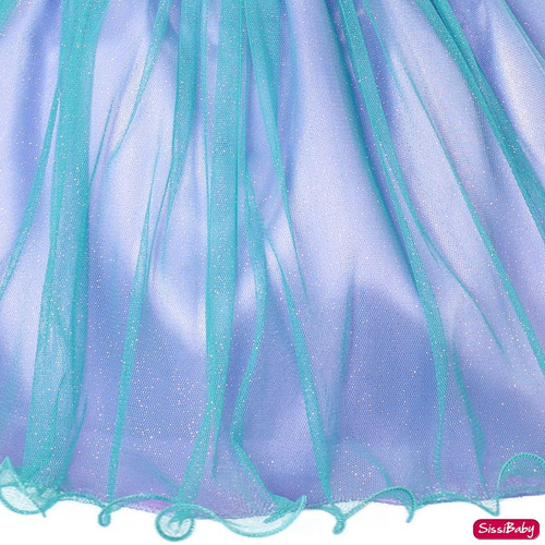Vestido Infantil Ariel Baby Pequena Sereia Princesa Festa