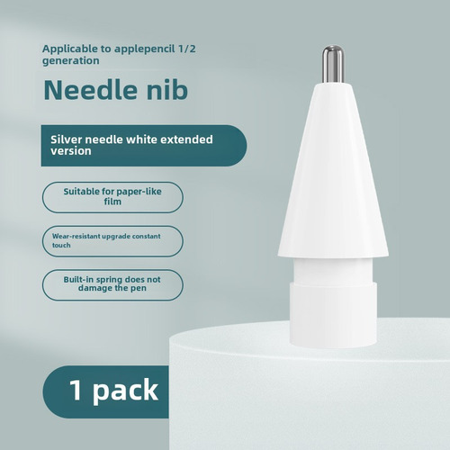 Transparent Silver Needle Standard 3.5 - Apple Pencil Tip
