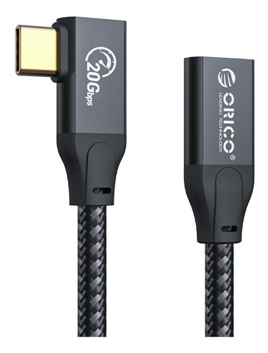 Cable Usb C 3.2 Extension 4k Nylon 1m Compatible Con Pc