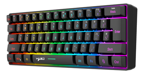 Teclado Inalámbrico De Membrana Trimodo Bt5.0 L500 61 Teclas