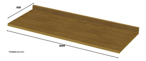 Tampo Para Balcão 120 Cm MDF Nature C905 Henn