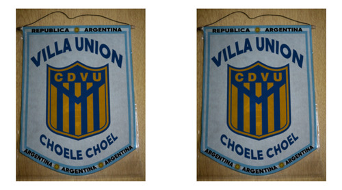 Banderin Chico 13cm Villa Union Choele Choel