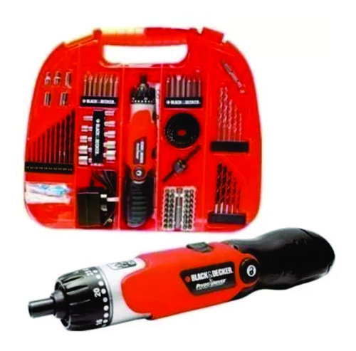 Kit Atornillador Black & Decker Fdx100 110 Piezas Maletin