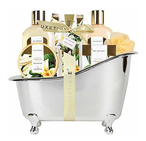 Fragancia Spa Luxetique Bath Spa Cesta De Regalo De Vainilla