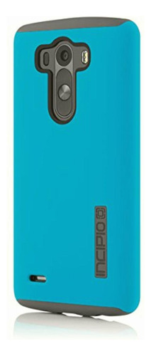 Incipio Dualpro Case For LG G3 Retail Packaging Cyan/gray
