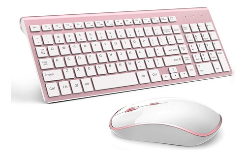 Mouse J Joyaccess, Con Teclado/rosa/inalambricos